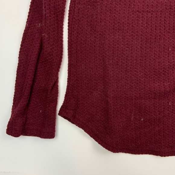 Decree Sweater Womens Small High Neck Open Shoulder Long Sleeve Red - Picture 5 of 6